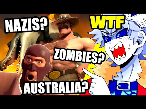 100% Blind Reaction to TEAM FORTRESS 2's Full Timeline & Lore. It DESTROYED Me.