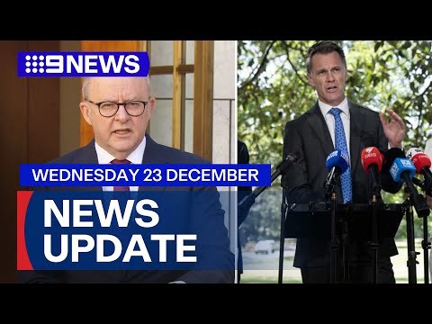 NSW Premier speaks after tightened gun ownership; PM honours Bondi heroes | 9 News Australia