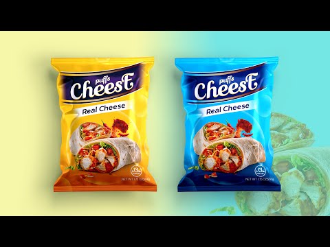 Product Packaging Design In Adobe Photoshop || Chips Packaging