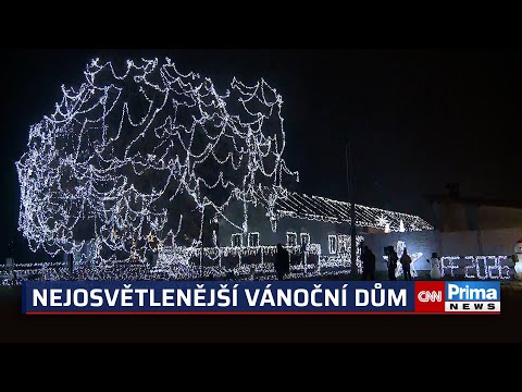 Nejzářivější vánoční dům Česka už svítí. Manželé z Libišan překonají svůj vlastní rekord