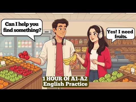 Basic English Conversation for Beginners | English Listening and Speaking Practice (A1-A2)