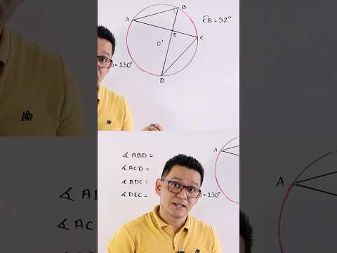 Te reto a encontrar todas las medidas de los arcos  #matematicas