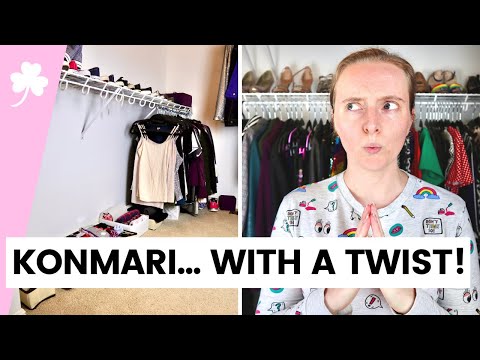 ☘️ I Got Rid Of HALF My Clothes • INTENSE Closet KonMari Where I Tried On EVERY Item Of Clothing
