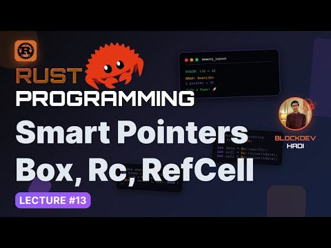 🦀 Master Rust Programming #13 | Smart Pointers: Box, Rc, RefCell, DeRef & Drop | Memory Management 🚀