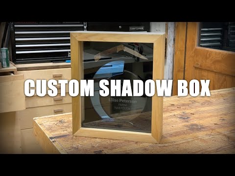 Custom Birch Shadow Box for Athlete Gifts
