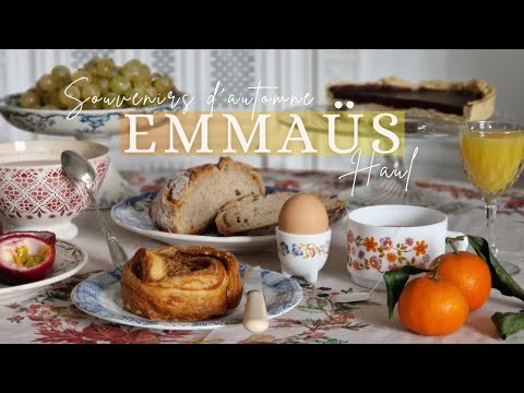 Balade automnale en boutique Emmaüs et vide-greniers - Haul vintage | VLOG #9 Automne 2024