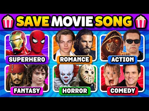 Save One Movie Song🍿🎥 Per Different Genres | Music Quiz 🎬