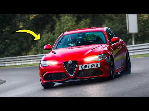Can a Broken Alfa Romeo Giulia Quadrifoglio Survive a Wet Nürburgring Lap?