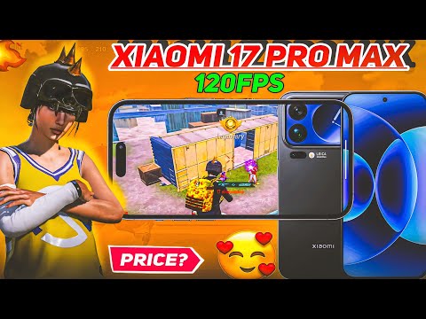 Xiaomi 17 pro Max For Pubg Mobile 🔥 | Xiaomi 17 pro max vs I phone 17 pro max Pubg comparison .