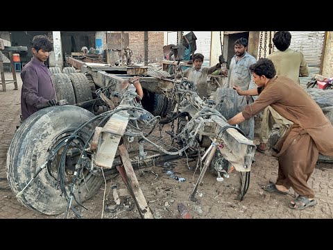 Twisted Truck Frame Repair | Removing Damaged Parts |