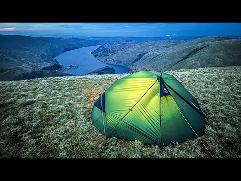 Solo CAMPING in wind & rain -The weather CHANGED fast