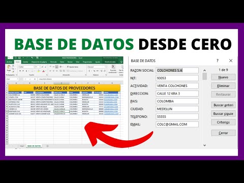 🔵 How to Create a Supplier Database in Excel