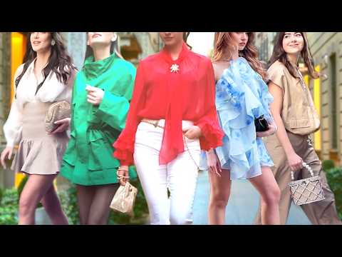 Milan Street Style🇮🇹Spring Fashion VLOG in Italy.Elegant Looks.Luxury Shopping Walk #vogue