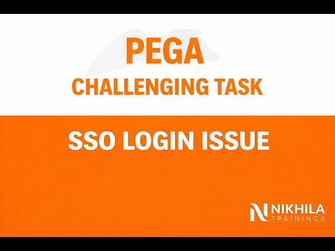 Challenging Task in Pega : How to trace and debug SSO login issues in Pega |whats app 8019256326