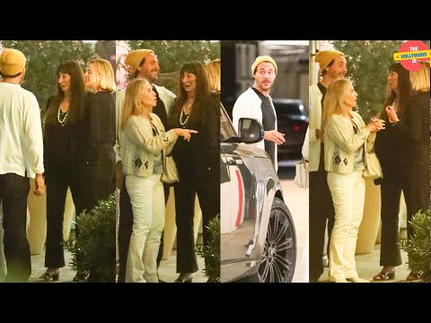 ANJELICA HUSTON AND NEPHEW JACK HUSTON ENJOY DINNER AT E BALDI IN BEVERLY HILLS!!!
