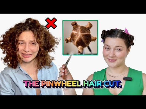 HOW TO RESHAPE YOUR OUTGROWN CURLY LAYERS AT HOME (the pinwheel haircut)