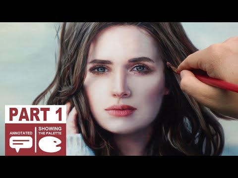 OIL PAINTING PORTRAIT DEMO ✦ REALISTIC ART VIDEO ✦ Cool colors / cozy woman by Isabelle Richard