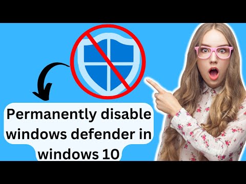 How to permanently disable windows defender from windows 10