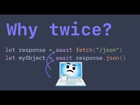 Why does JavaScript's fetch make me wait TWICE?