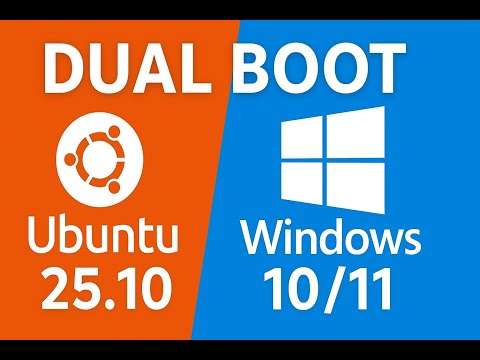 How to dual boot ubuntu 25.10 and windows 10/11
