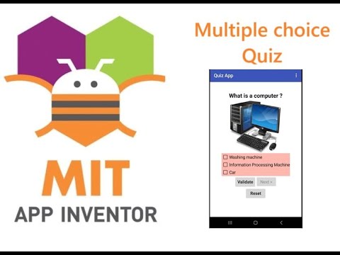 Creating a multiple choice quiz app in MIT App Inventor