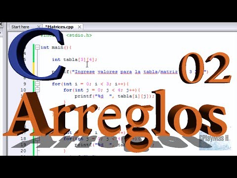Programación en C - MATRICES - Arreglos pte 2