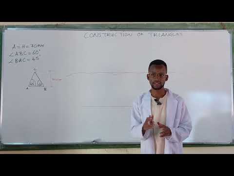 6. To construct Triangle ABC given the altitude & 2 base angles