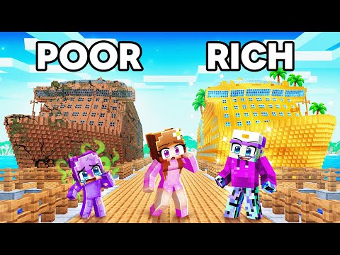 POOR vs RICH Minecraft Cruise Build Battle!