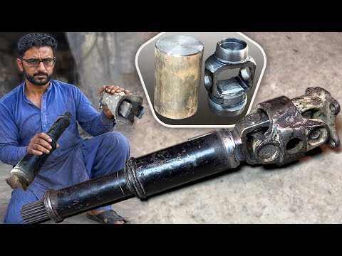How to Fix a Severely Broken Drive Shaft | Amazing Iron Joint Made on Lathe Machine