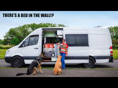 GENIUS Van Design With Hidden Bed & Bathroom, For Full Time Living!