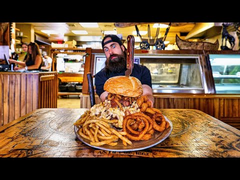 THE 'GRAVEYARD BURGER' CHALLENGE HAS BEEN FAILED OVER 500 TIMES! | BeardMeatsFood