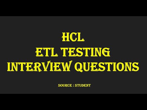 Acing the ETL Testing Interview: HCL ETL Testing Interview Questions and Answers
