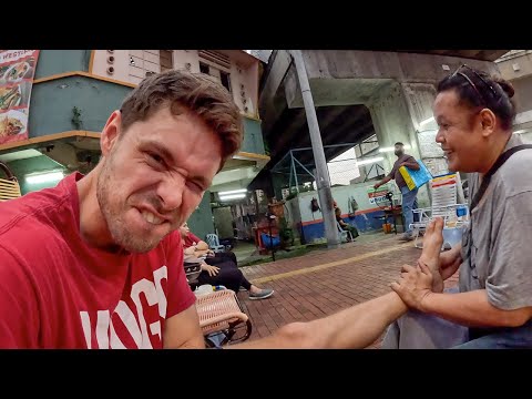 Malaysian man's strong hands FIX my leg pain...so I paid him like a doctor 💸💸💸