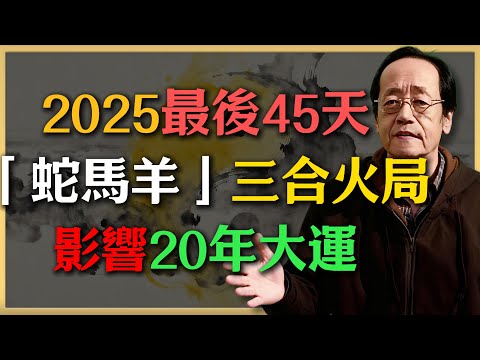 【離火九運×天雷無妄】2025最後45天，"蛇馬羊"三合火局若沒做這件事，20年大運直接變"熄火"！#倪海廈 #命理 #生肖 #運勢