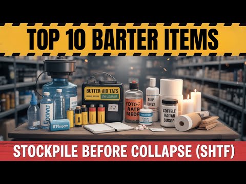 Top 10 BARTER ITEMS to Stockpile for an Economic Collapse (SHTF)