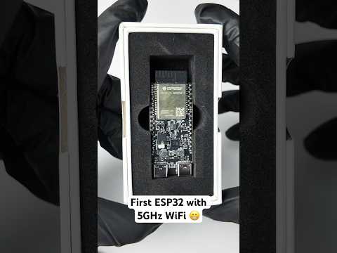 ESP32-C5 First Look! - pre-production sample. 5GHz WiFi 6! #esp32 #arduino #robotics