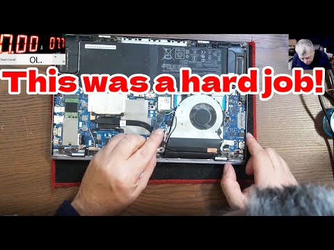 How a hard laptop repair looks like! ASUS UM431D water damage repair
