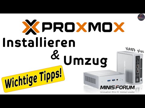 Proxmox Installieren + Umzug auf MinisForum NAB9 Plus