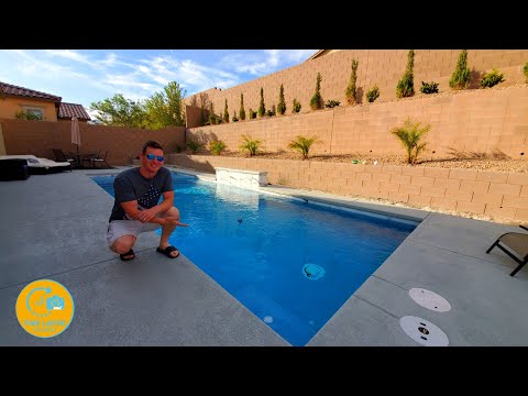 POOL CONSTRUCTION TIME LAPSE - START TO FINISH WITH WATERFALL & BUBBLER!