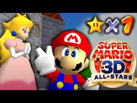 It's Possible to beat Mario 64 All-Stars with 1 Star, here's how.