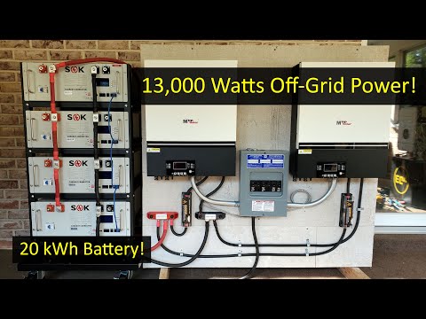 Building a 13,000 Watt Split-Phase Solar Power System, Off-Grid!