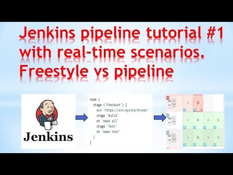 Jenkins pipeline examples | Jenkins pipeline tutorial|free-style vs pipeline | rela-time scenarios#1