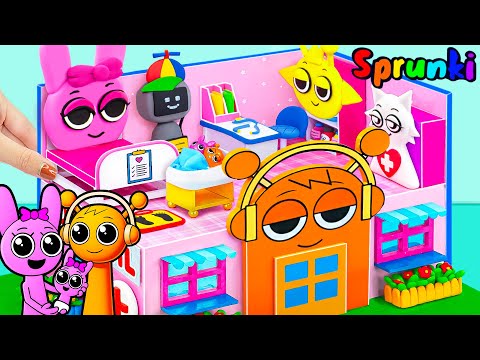 Incredibox Sprunki - Build SPRUNKI HOSPITAL with Pinki, Oren Room & Simon, Wenda from Cardboard