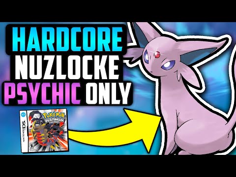 CAN I BEAT A POKÉMON PLATINUM HARDCORE NUZLOCKE WITH ONLY PSYCHIC TYPES!? (Pokémon Challenge)