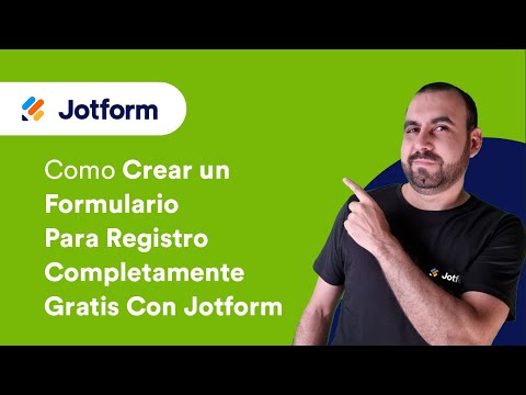 Como crear un formulario para registro completamente gratis con Jotform