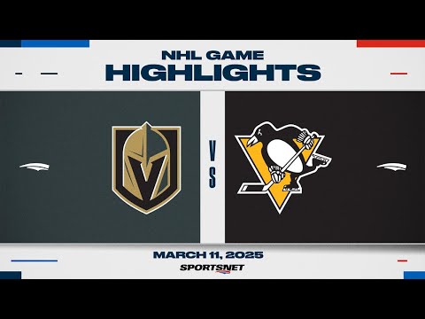NHL Highlights | Golden Knights vs. Penguins - March 11, 2025