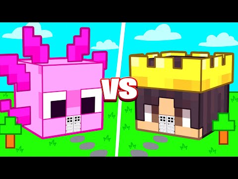 Mongo and Axy House BABY BATTLE in Minecraft!