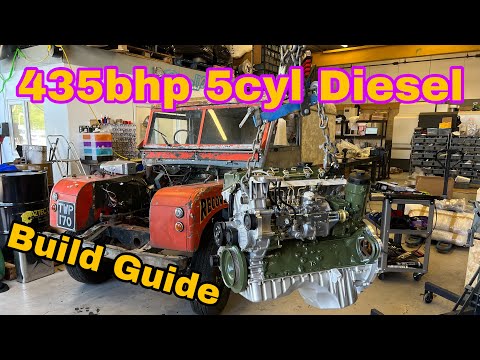 OM605 OM606 ENGINE RE-BUILD for BIG BHP, Part 2, 1957 Series 1, forged rods, 8.5mm injector pump