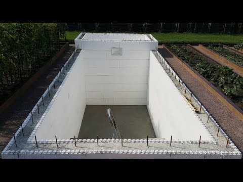 21. Бассейн в одиночку своими руками. 2 часть. Бетонирую чашу бассейна