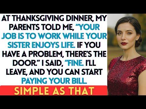 At Dinner, My Parents Said, “You Work While Your Sister Enjoys  Don’t Like It Leave ” So....